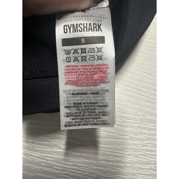 Gymshark‎ Flex Cycling Shorts Women's Small Stretch Biker Athletic Workout Black - Picture 6 of 6